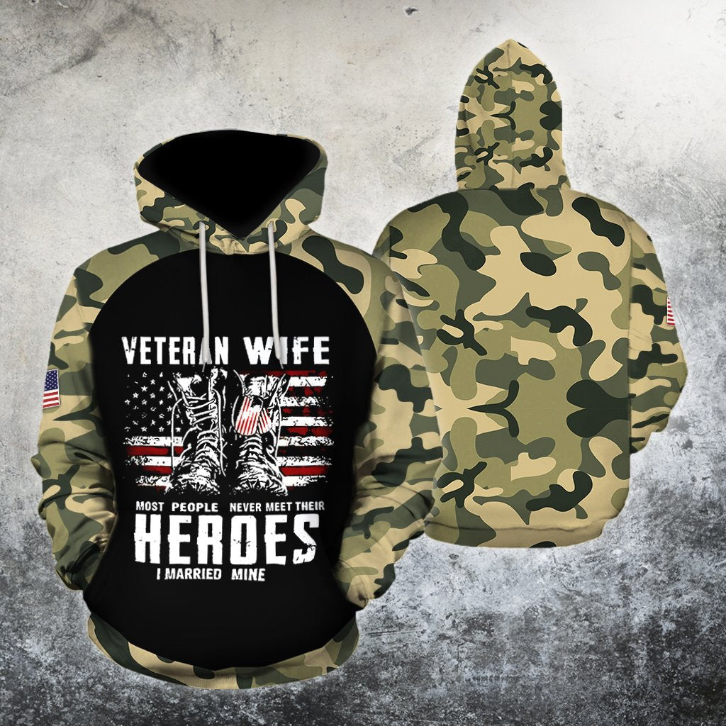 All Over Printed Veteran Wife MH-MEI