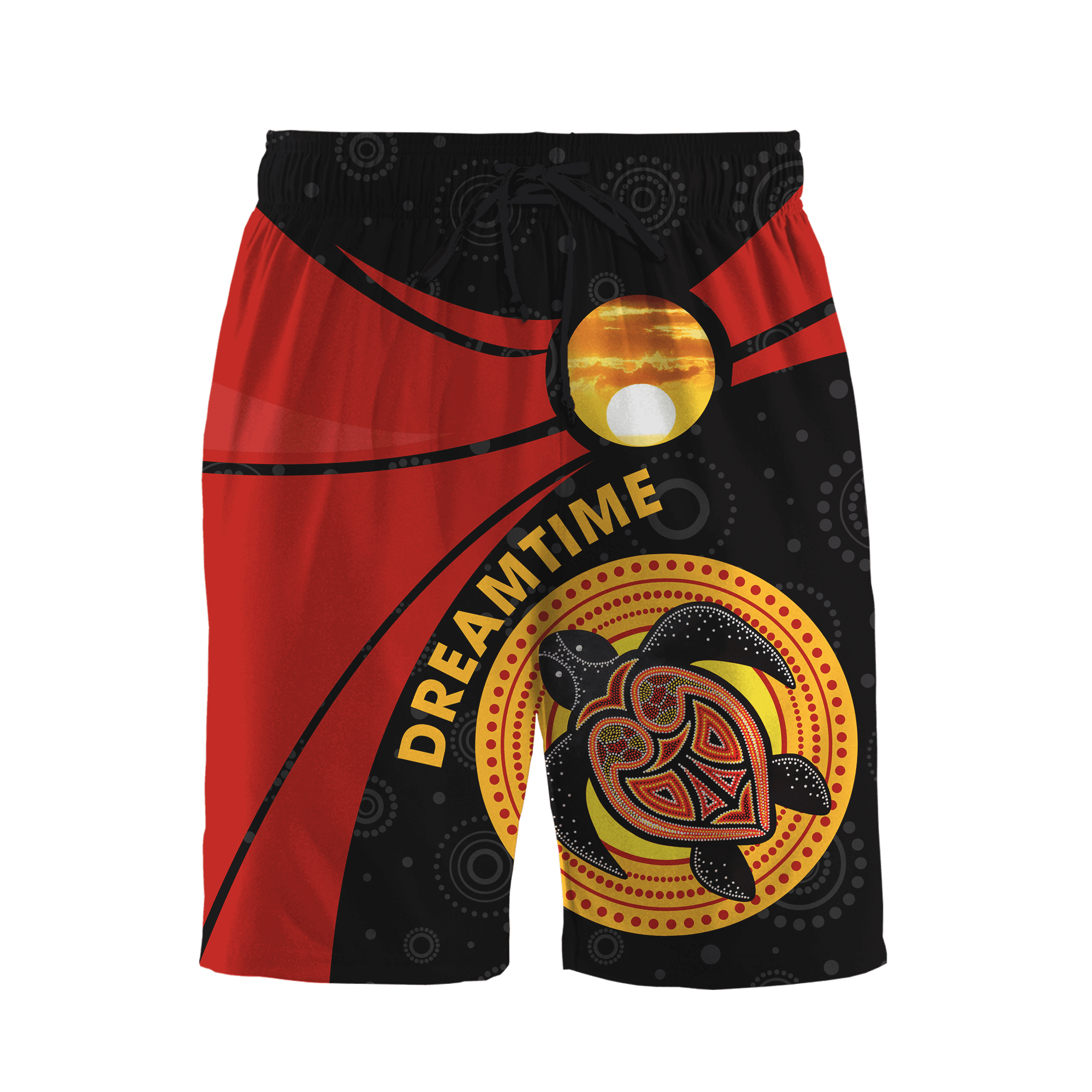 Aboriginal Turtle Dreamtime Red Sun Custom name shirts