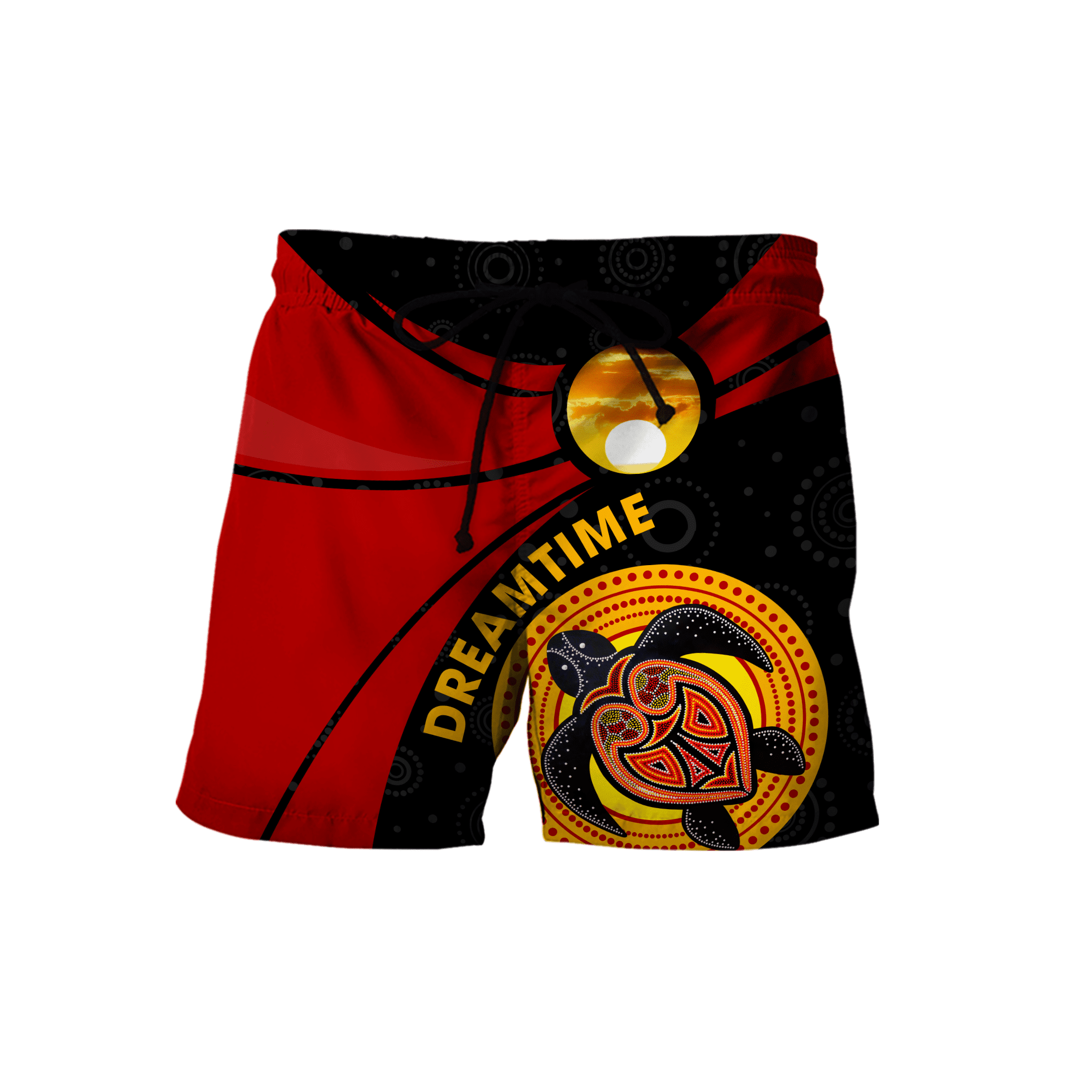 Aboriginal Turtle Dreamtime Red Sun Custom name shirts