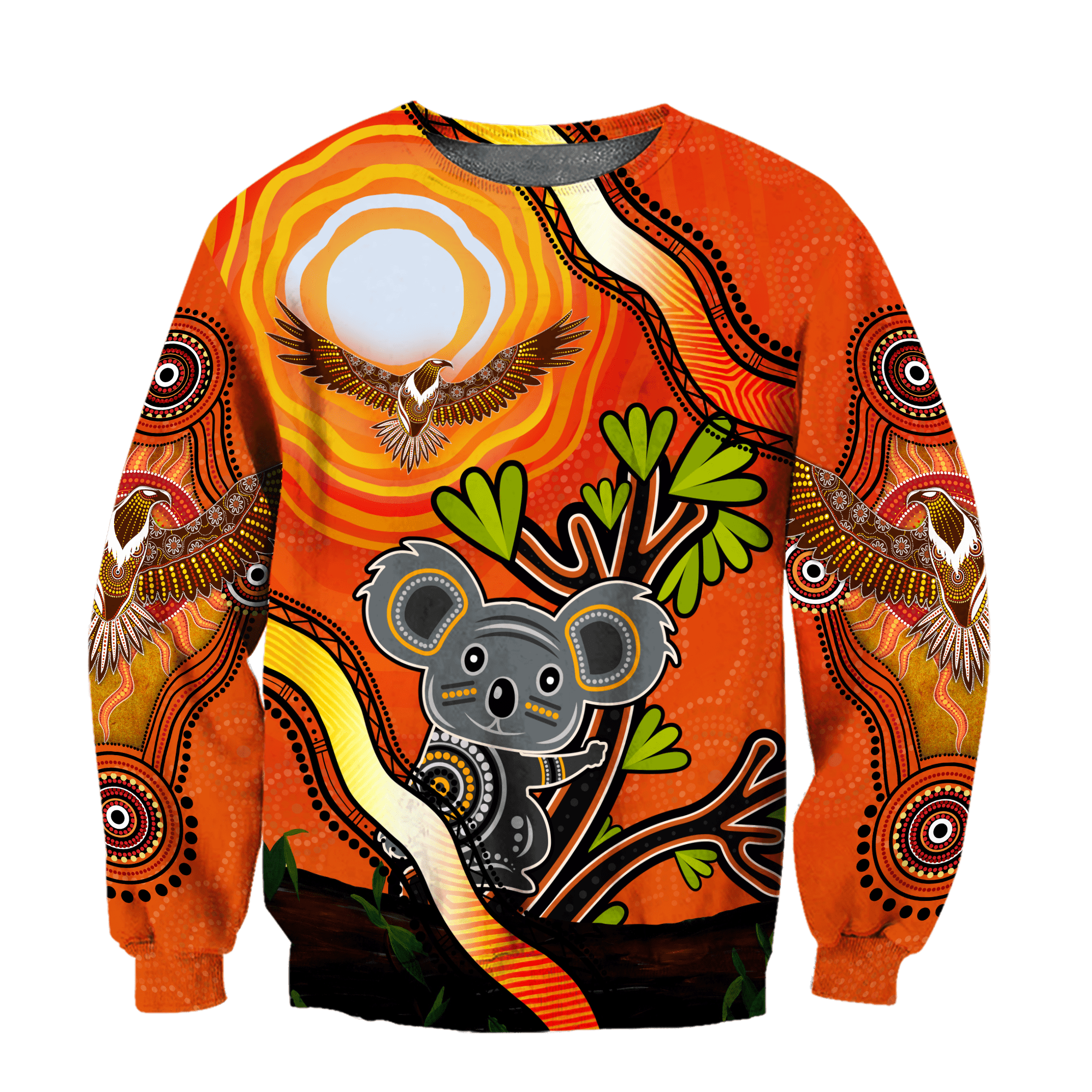 Aboriginal Koala and Eagles in the Sun shirts