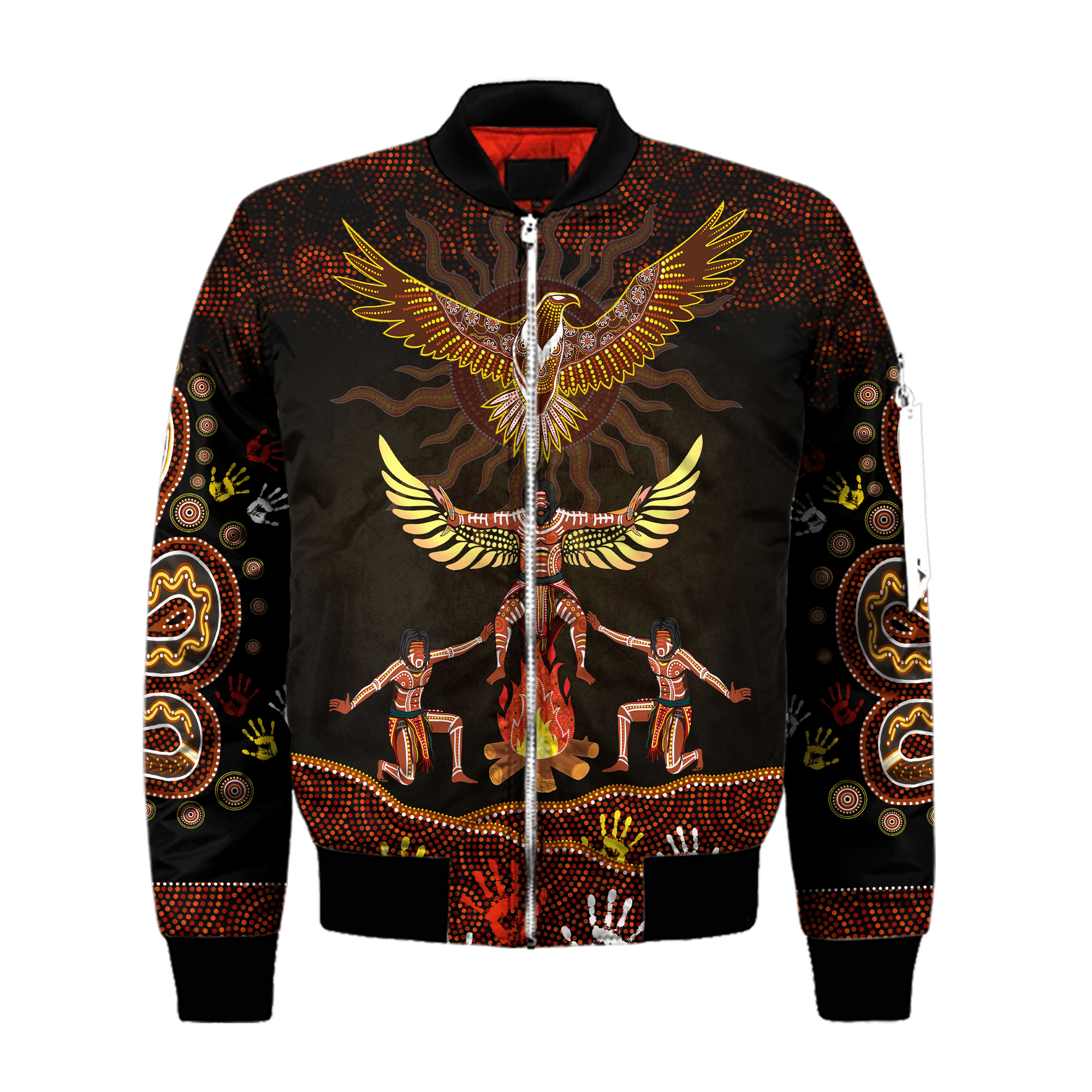 Aboriginal Indigenous Eagle Dancing Under The Sun Printed Shirts