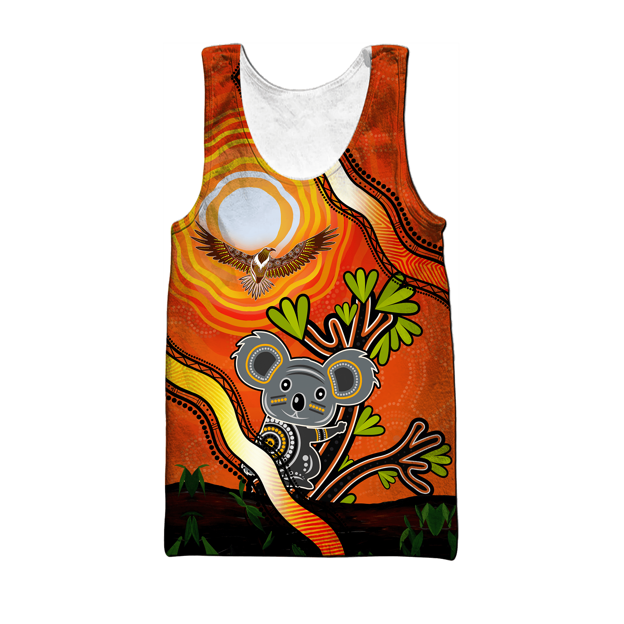 Aboriginal Koala and Eagles in the Sun shirts