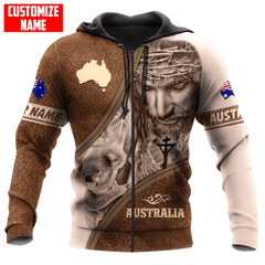 Australia Koala under God Leather Pattern Custom Name