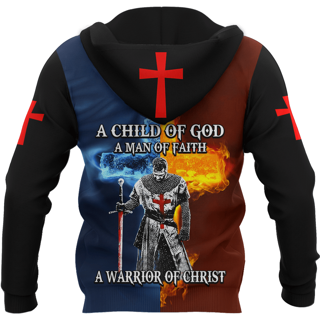 A Child Of God A Man Of Faith A Warrior Of Christ Shirts TAS