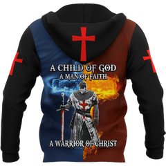 A Child Of God A Man Of Faith A Warrior Of Christ Shirts TAS