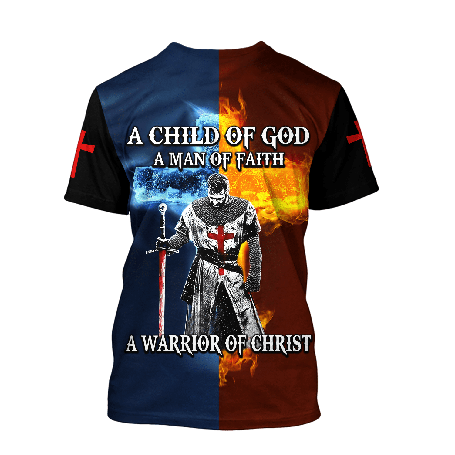 A Child Of God A Man Of Faith A Warrior Of Christ Shirts TAS