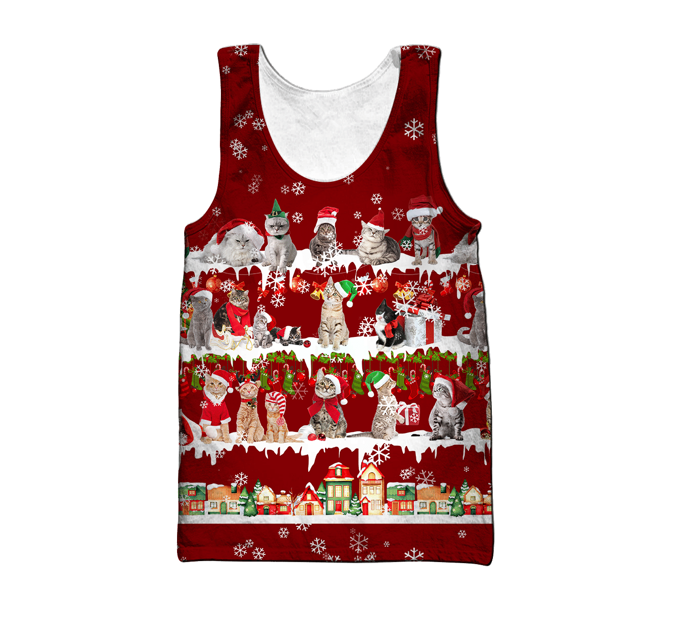 All Cat Breeds Christmas unisex d all over printed shirts