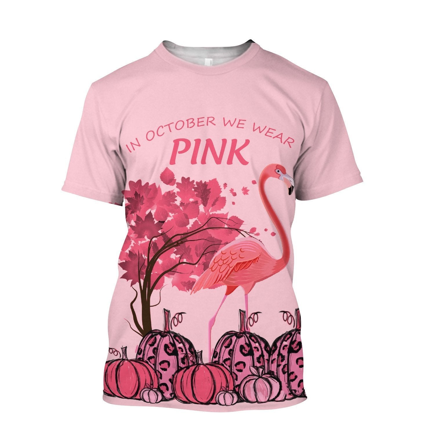 All Over Printed In October We Wear Pink MEI-MEI