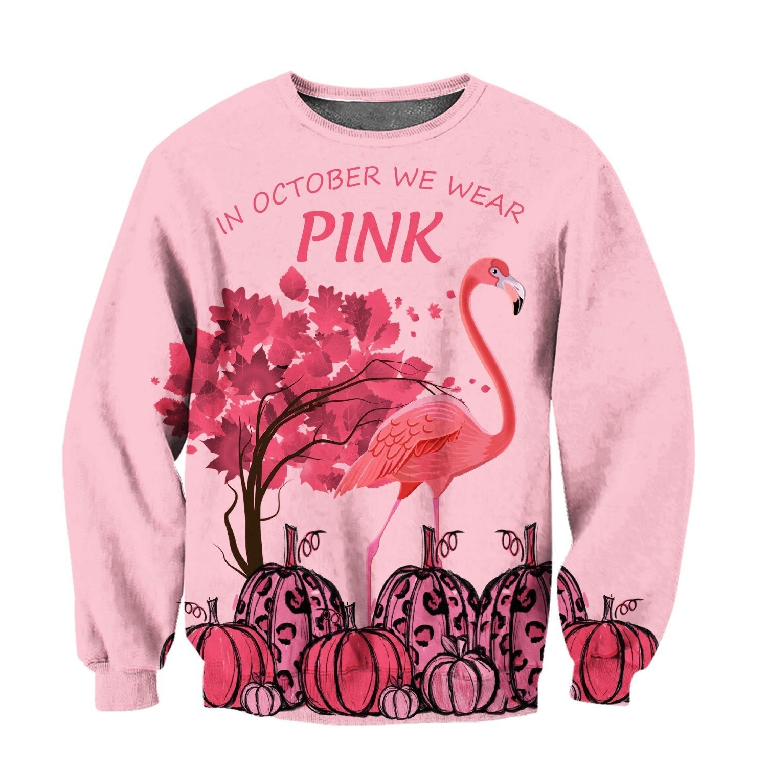 All Over Printed In October We Wear Pink MEI-MEI