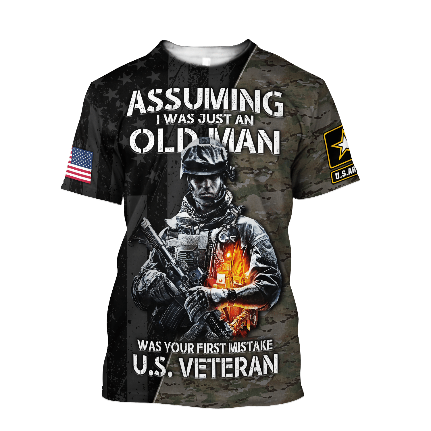 All Over Printed U.S. Army Veteran HAC-MEI