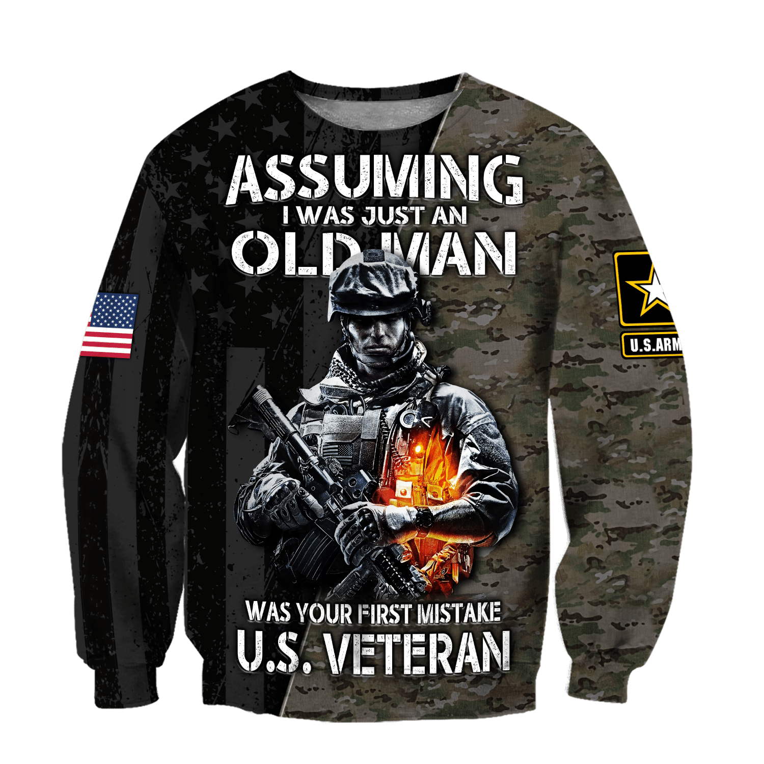 All Over Printed U.S. Army Veteran HAC-MEI