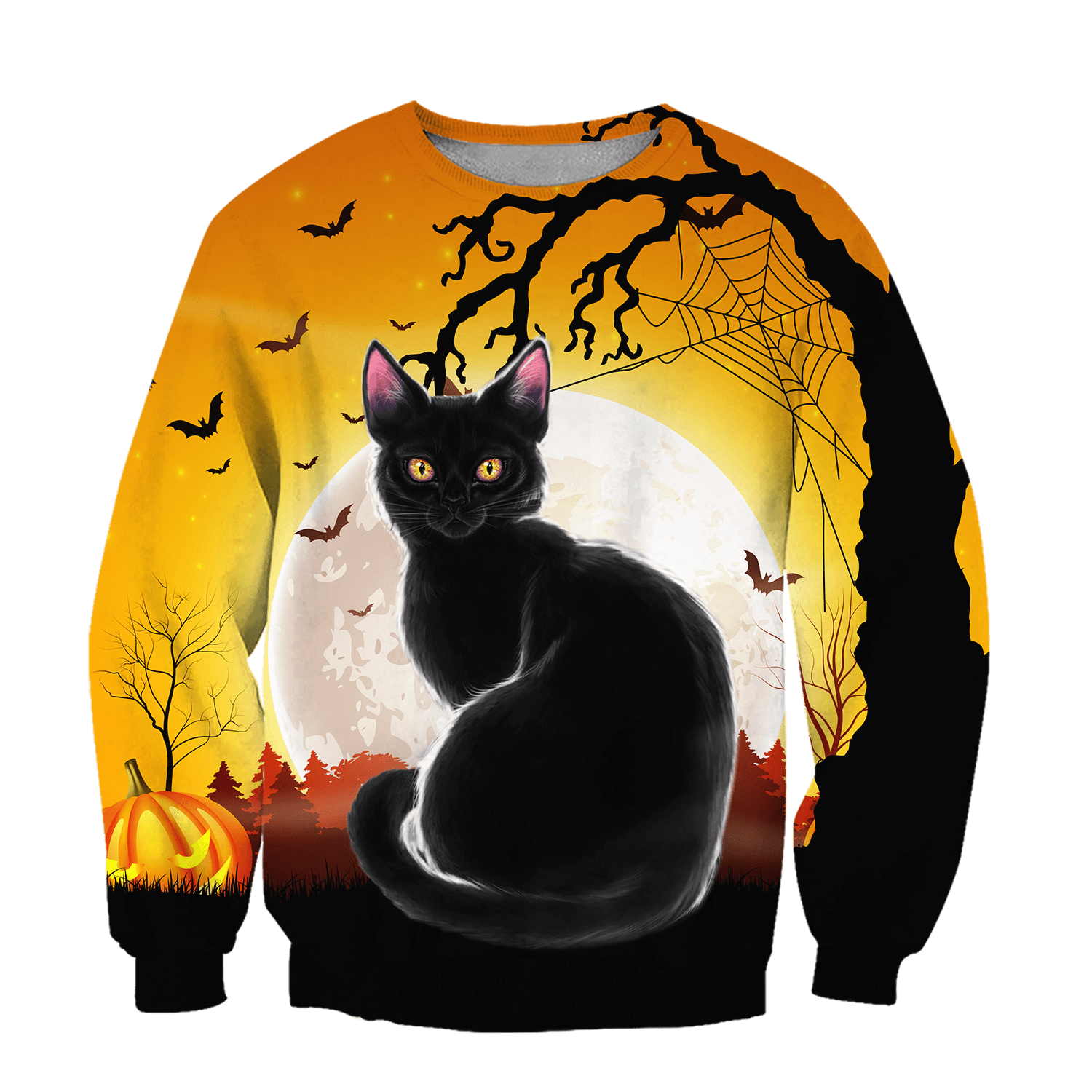 Halloween Black Cat D For Men And Woman AM-LAM