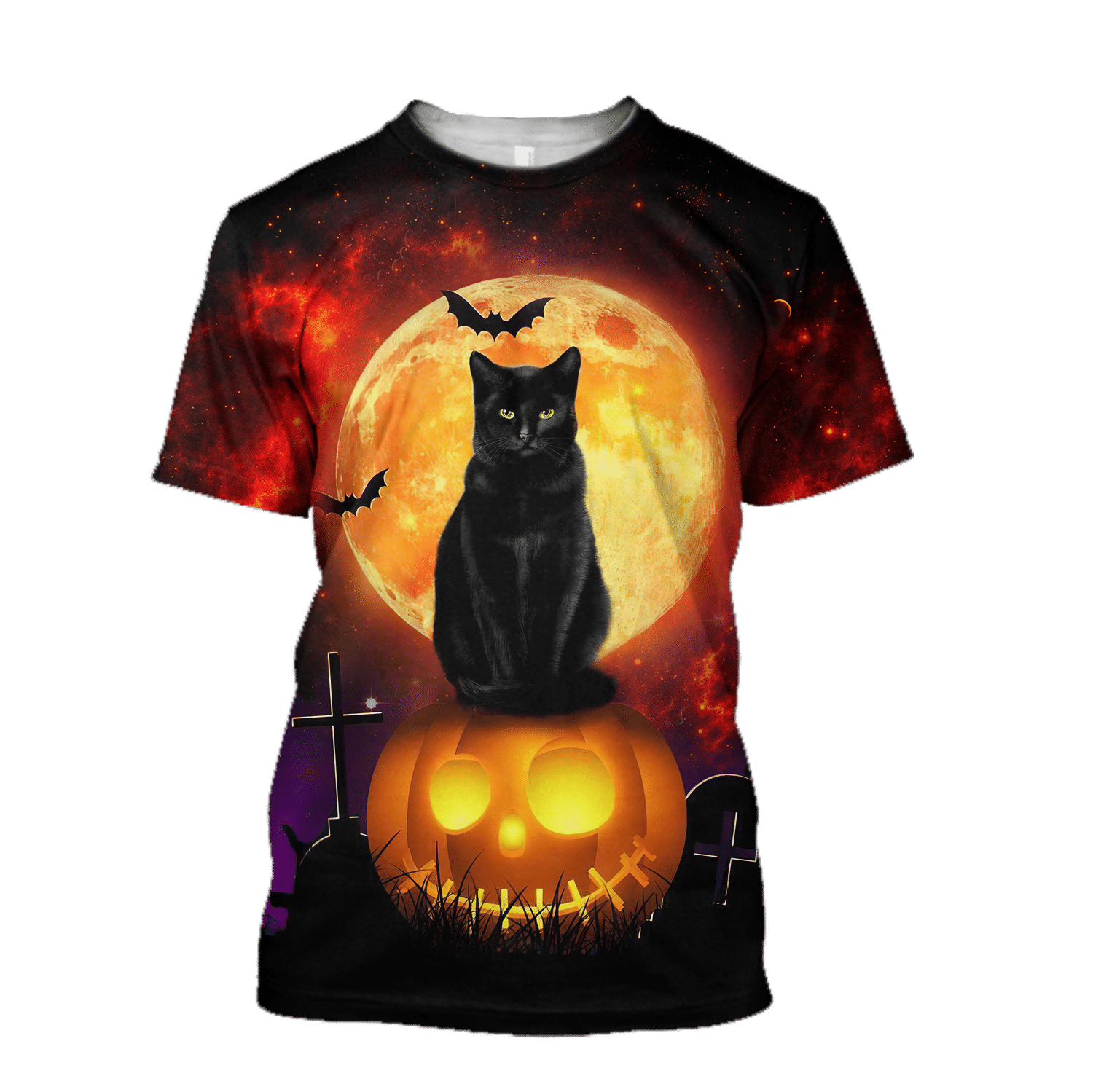 Halloween Black Cat D For Men And Woman AM-LAM