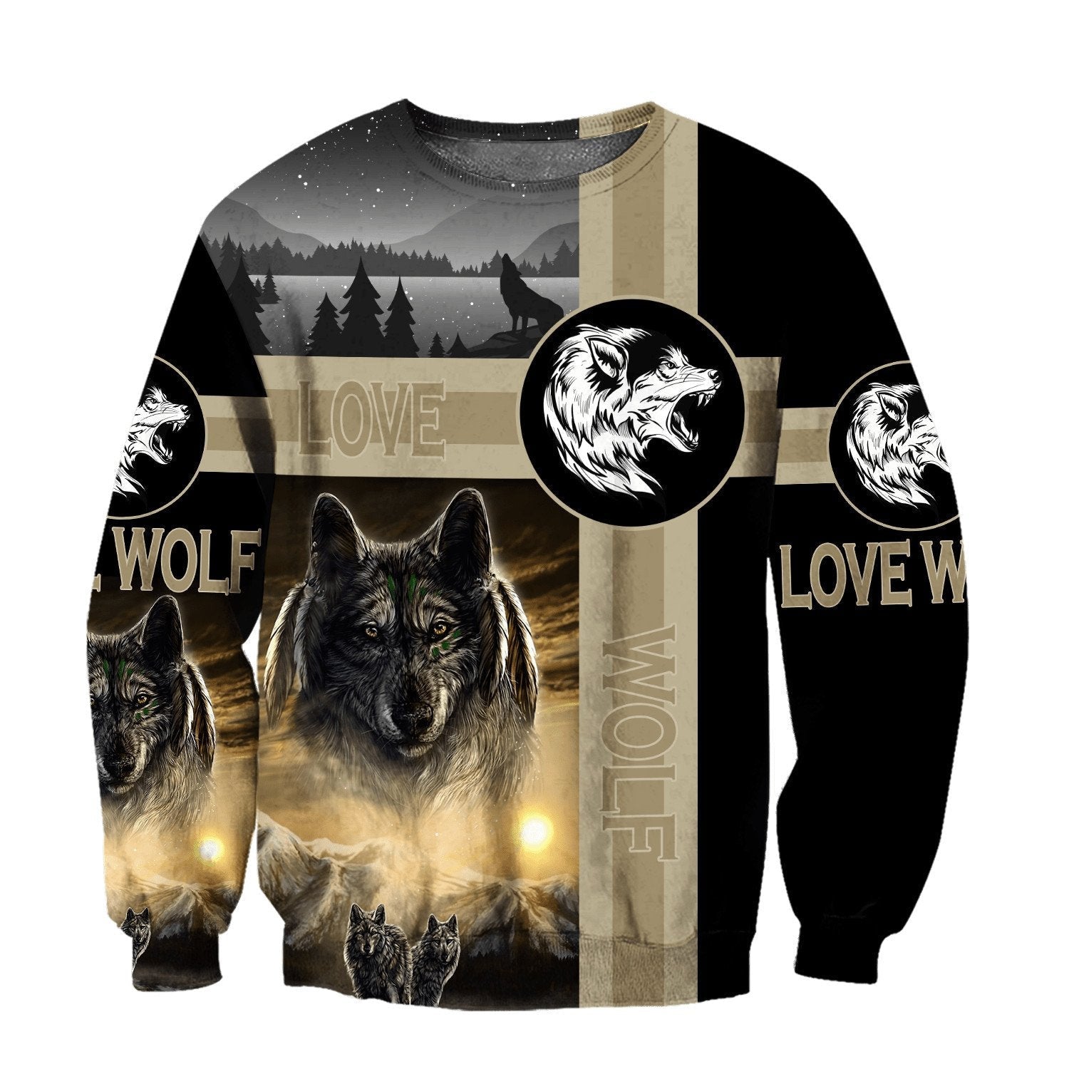 Wolf Native American Unisex Shirts