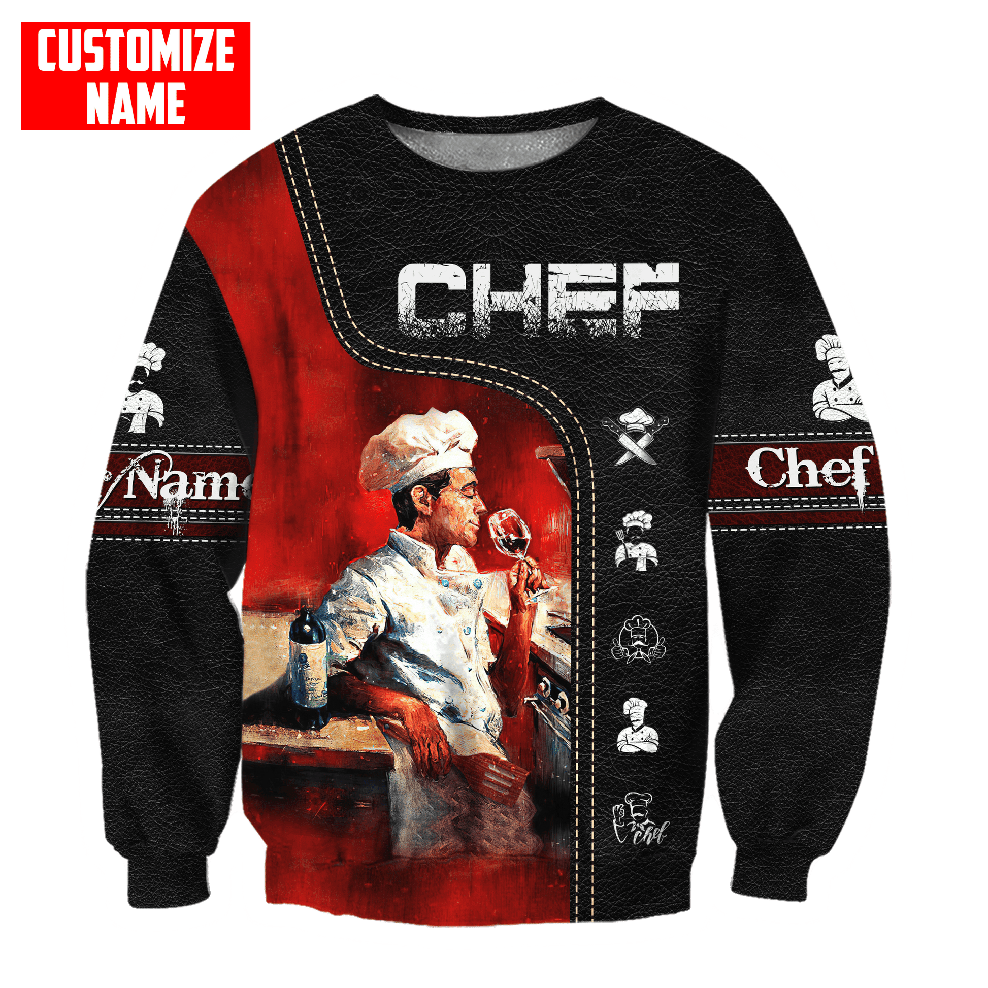 Customized Name Master Chef Unisex Shirts