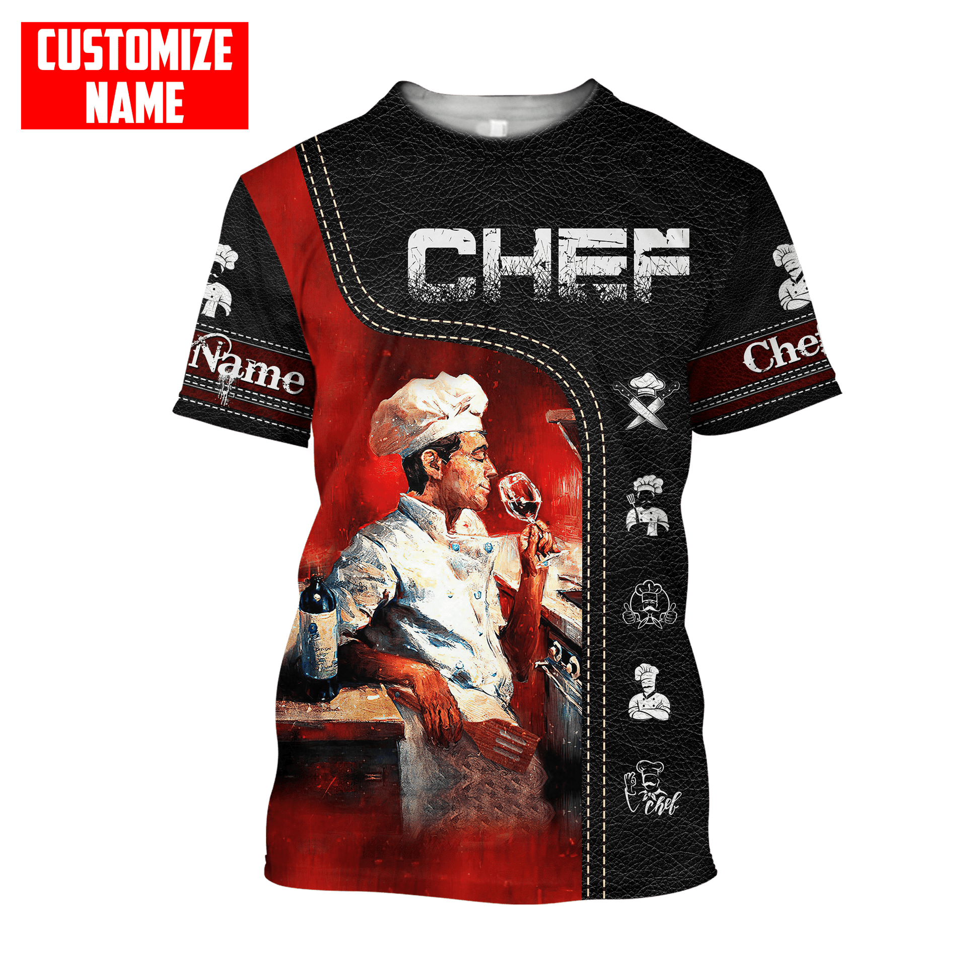 Customized Name Master Chef Unisex Shirts