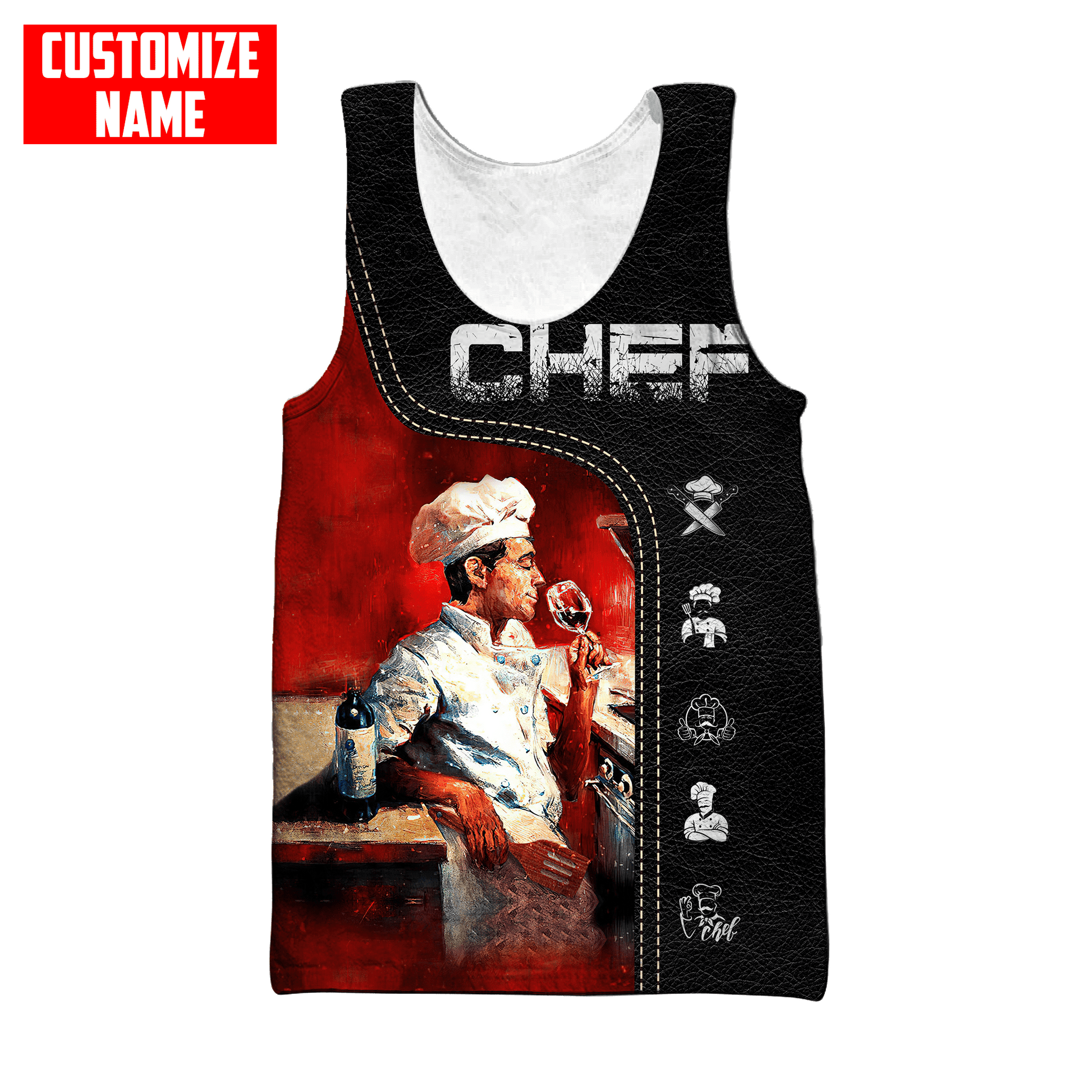 Customized Name Master Chef Unisex Shirts