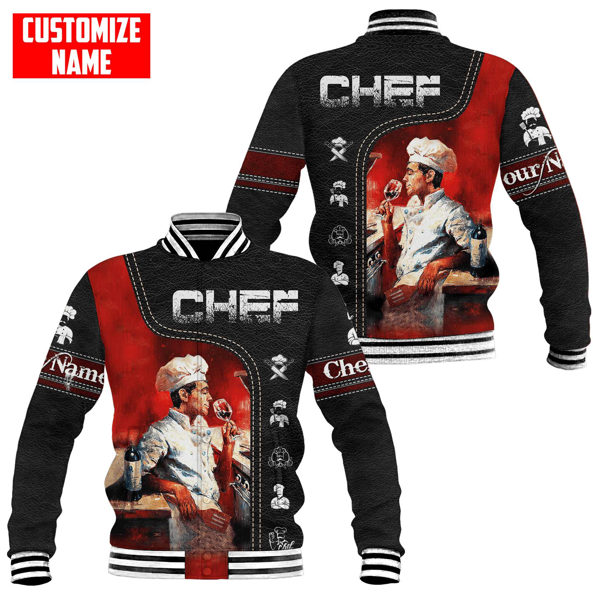 Customized Name Master Chef Unisex Shirts