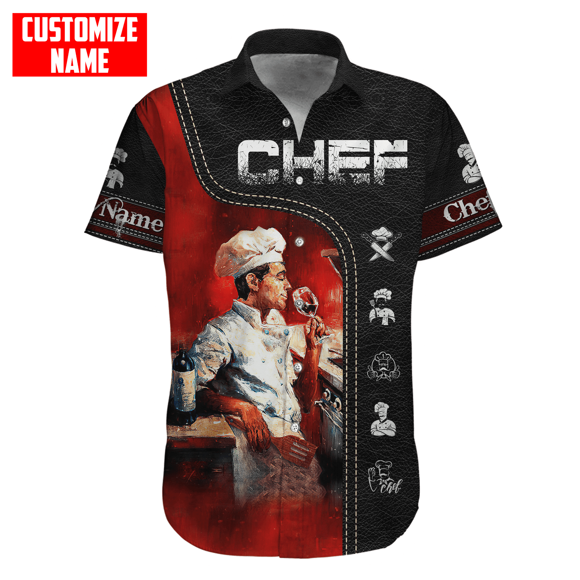 Customized Name Master Chef Unisex Shirts