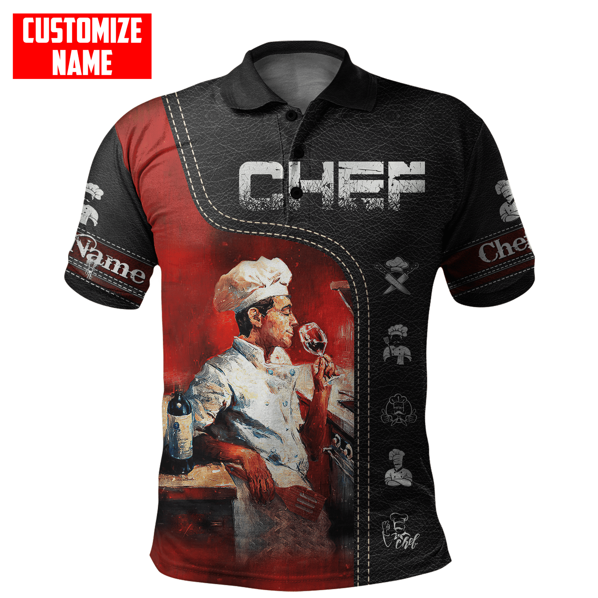 Customized Name Master Chef Unisex Shirts