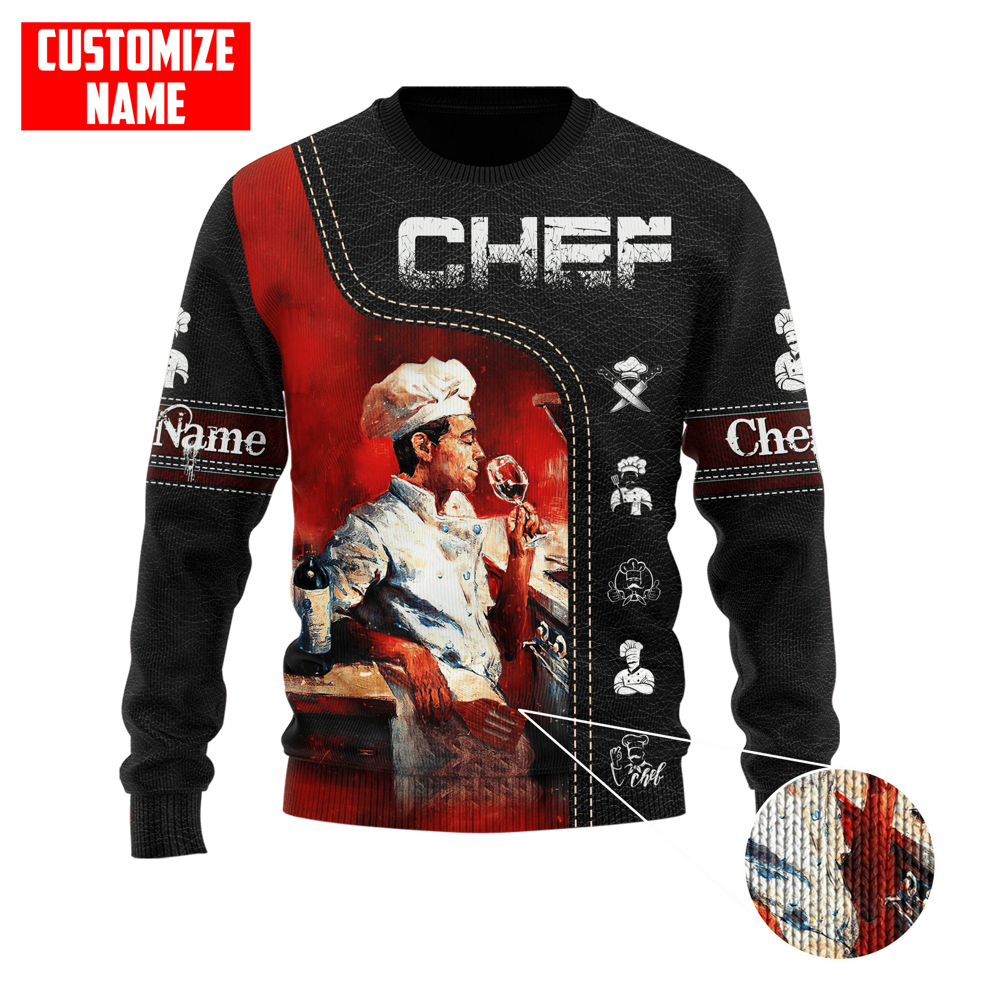 Customized Name Master Chef Unisex Shirts