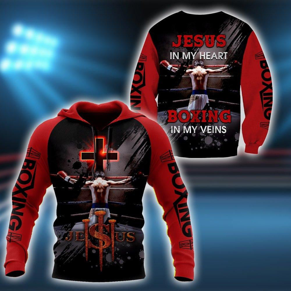 Jesus In My Heart - Boxing In MyVein Unisex Shirts