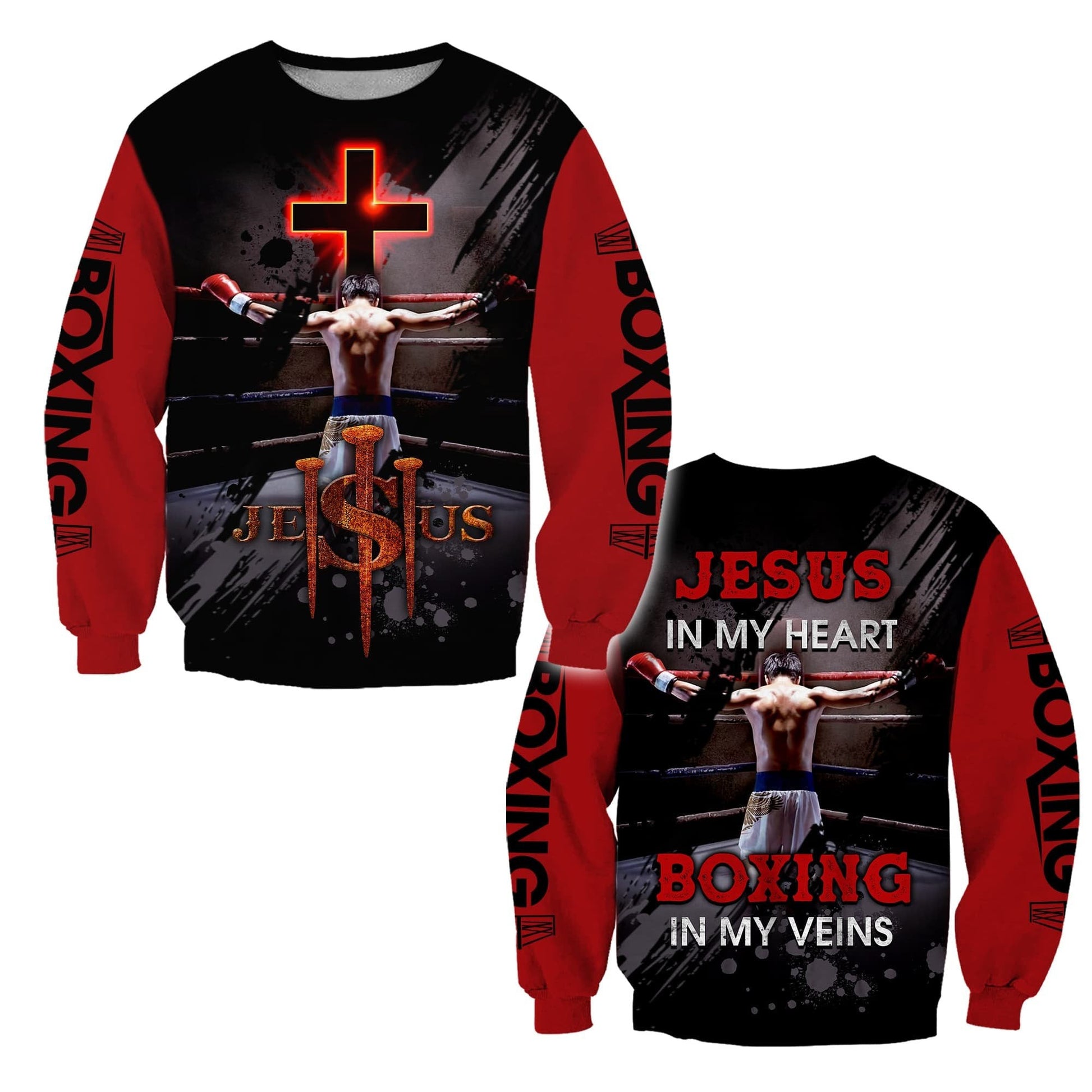 Jesus In My Heart - Boxing In MyVein Unisex Shirts