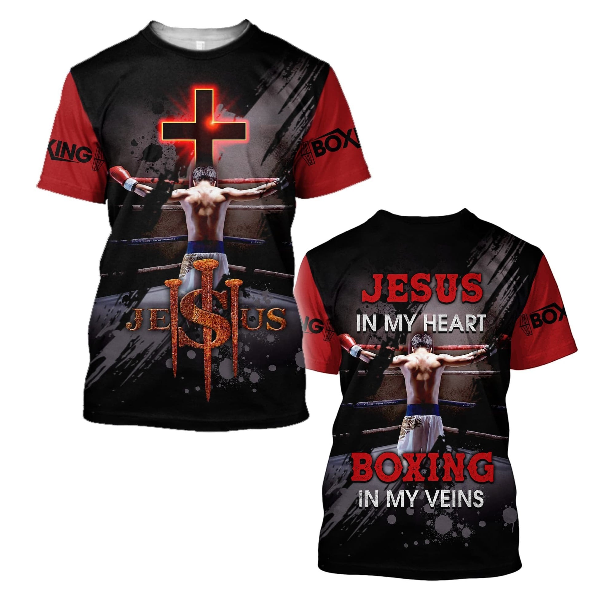 Jesus In My Heart - Boxing In MyVein Unisex Shirts