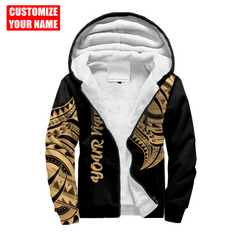 Amazing Polynesian Pattern Unisex Hoodie Personalized Name