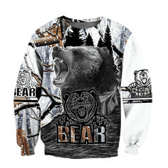 All Over Printed Bear Hoodie MEI-MEI