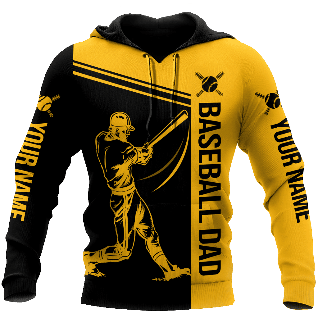 Baseball dad D hoodie shirt for men and women