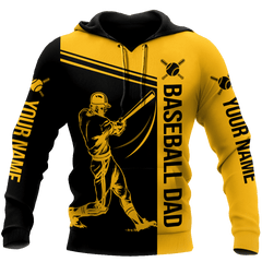 Baseball dad D hoodie shirt for men and women