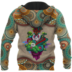 African Girl Pattern Unisex Deluxe Hoodie ML