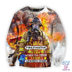 All Over Printed fire fighter hoodie