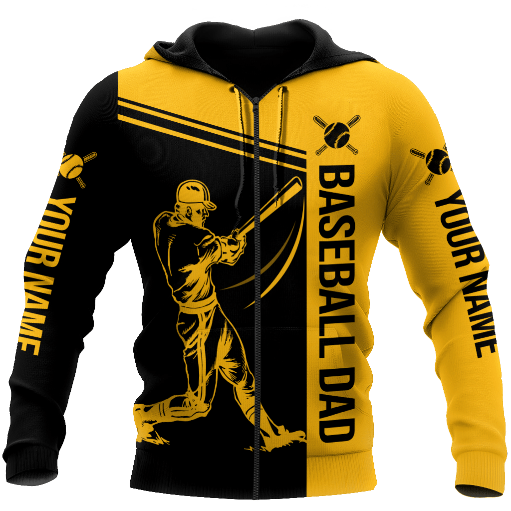 Baseball dad D hoodie shirt for men and women