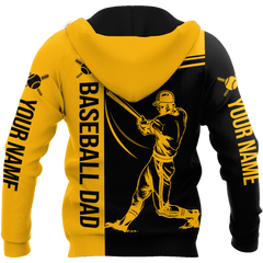 Baseball dad D hoodie shirt for men and women