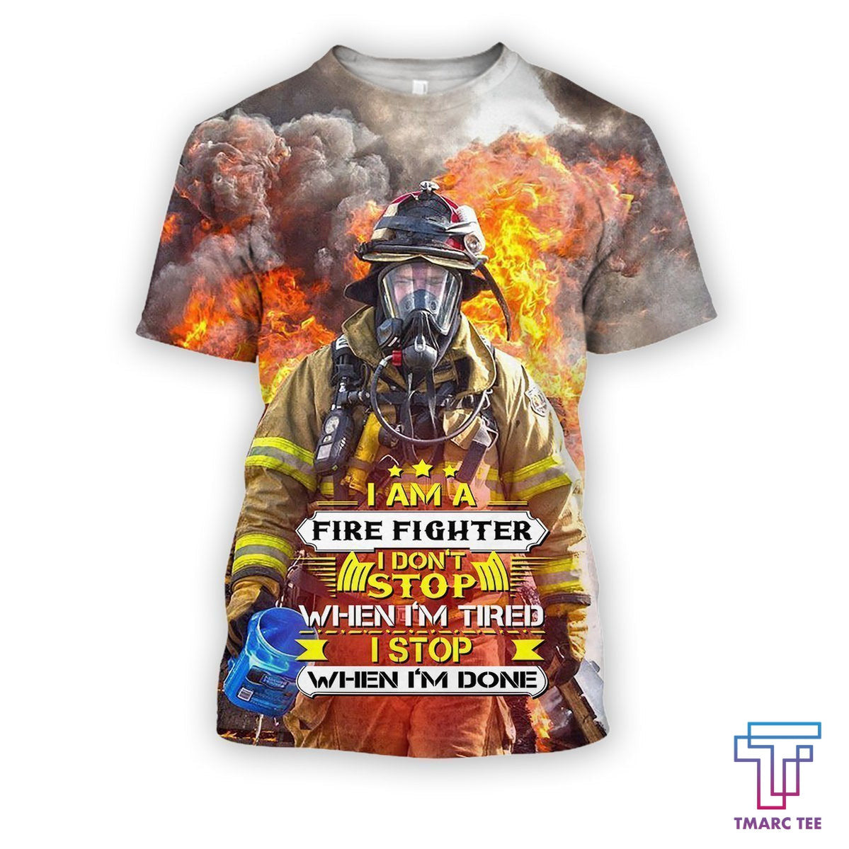 All Over Printed fire fighter hoodie