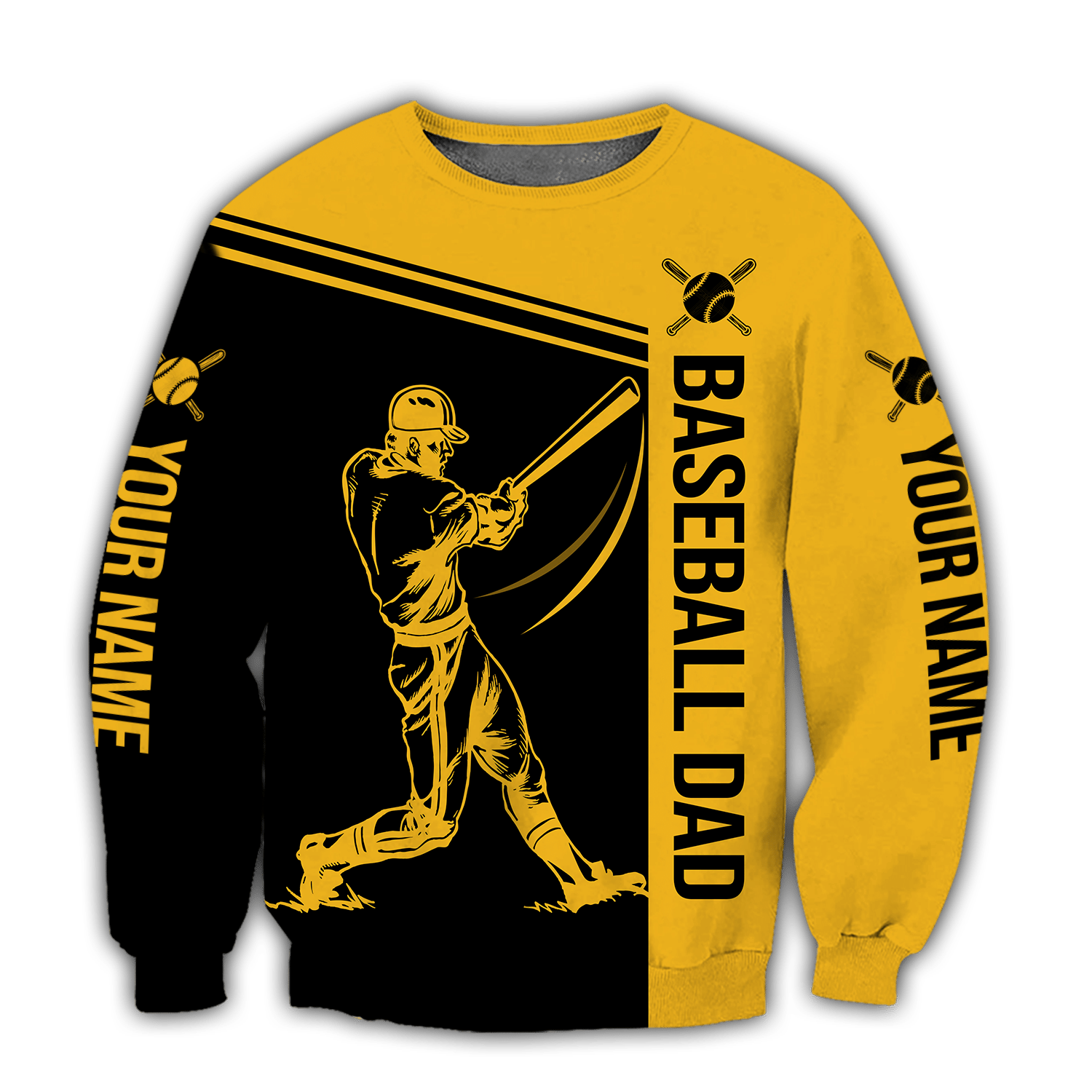 Baseball dad D hoodie shirt for men and women