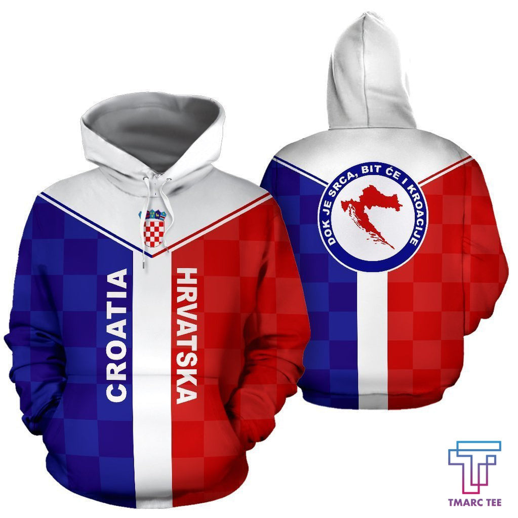 Croatia Rising Pullover Hoodie A