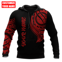 Amazing Polynesian Pattern Unisex Hoodie Personalized Name