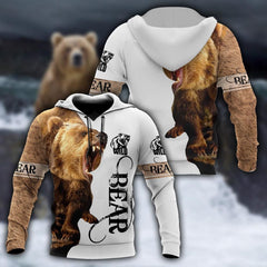 All Over Printed Bear Hoodie MEI-MEI