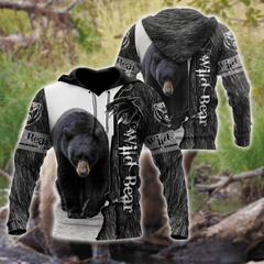 All Over Printed Bear Hoodie MEI-MEI