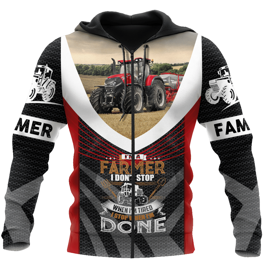 All Over Printed Farmer Hoodie MEI-MEI