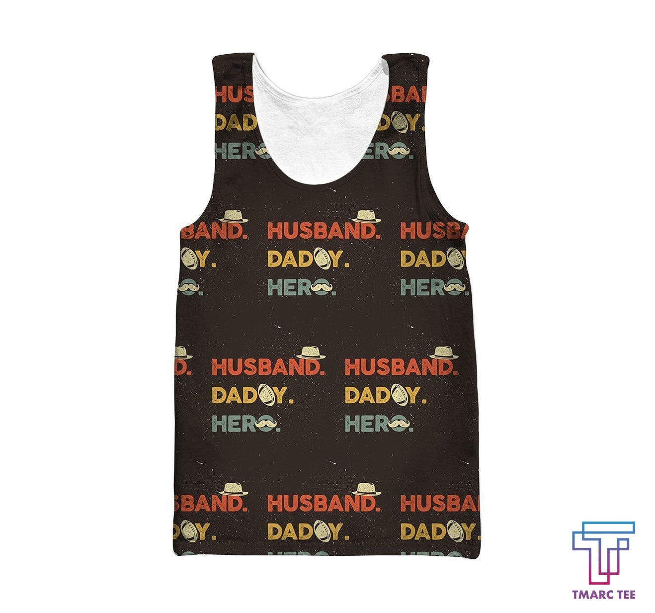 D All Over Husband daddy Hero Hoodie