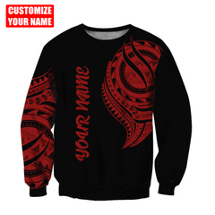 Amazing Polynesian Pattern Unisex Hoodie Personalized Name