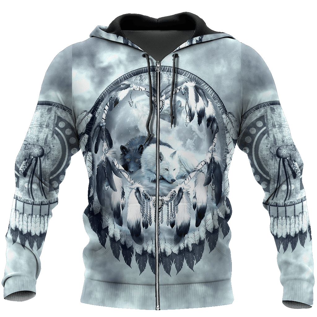 Premium Unisex Hoodie Couple Wolf ML