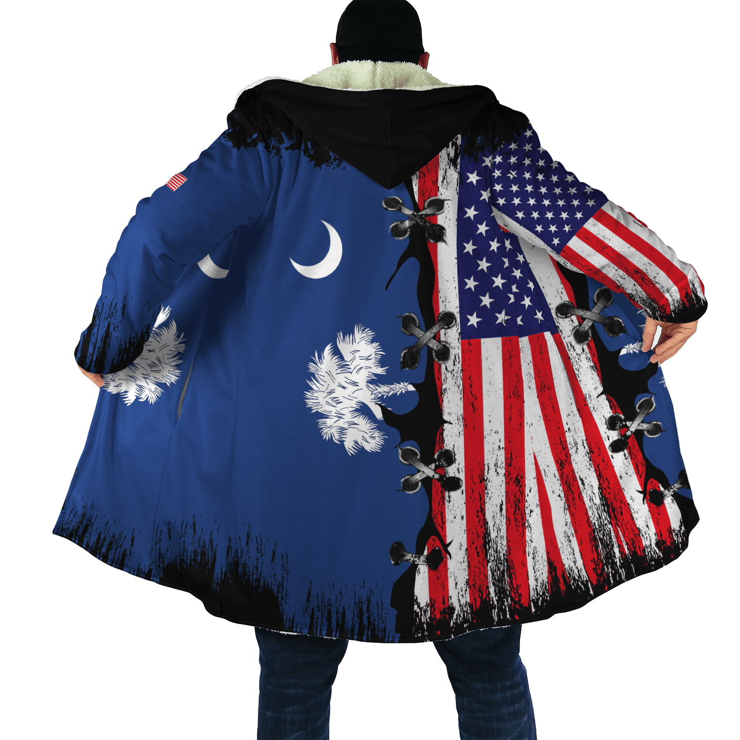 American Honduras D All Over Unisex Hoodie