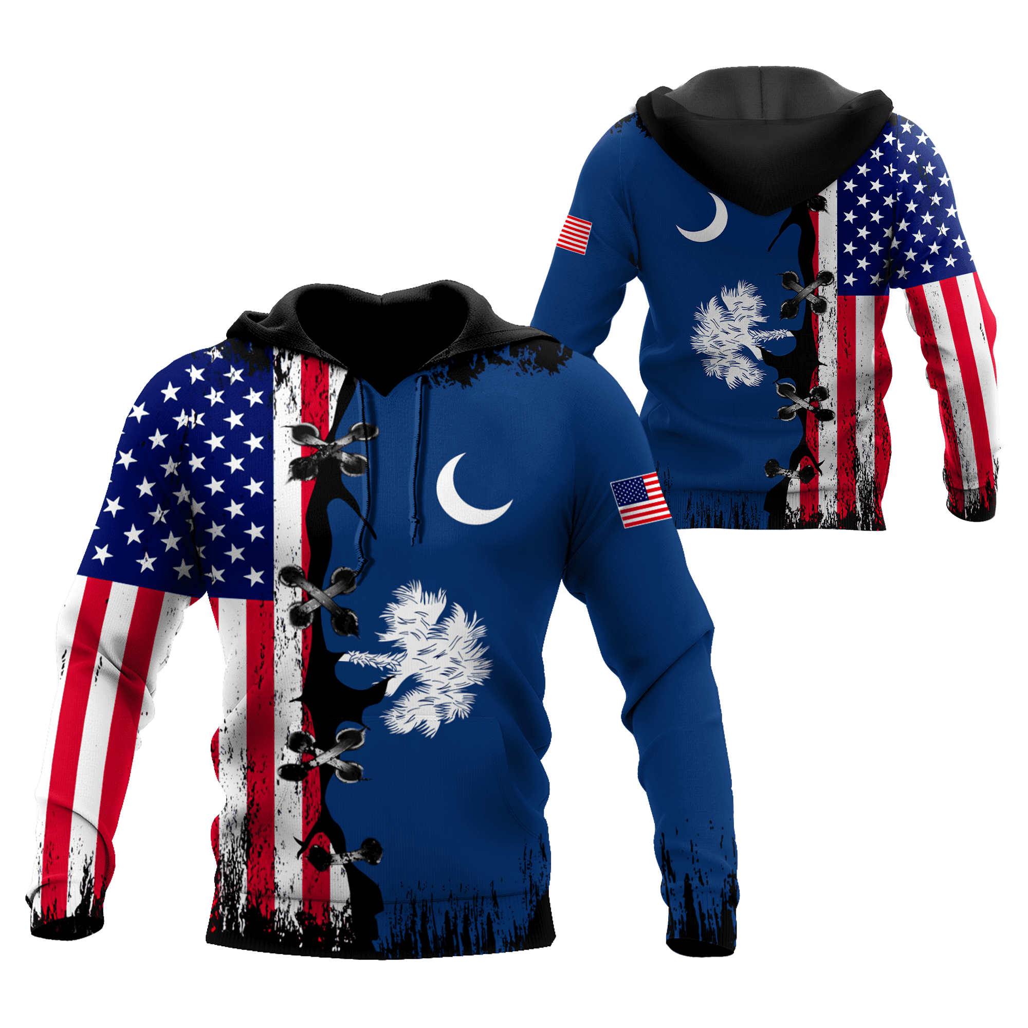 American Honduras D All Over Unisex Hoodie