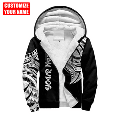 Amazing Polynesian Pattern Unisex Hoodie Personalized Name