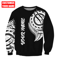 Amazing Polynesian Pattern Unisex Hoodie Personalized Name